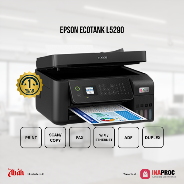 Printer Multifungsi EPSON L5290 PRINT SCAN COPY FAX WIFI DUPLEX ADF