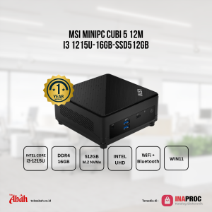 Mini PC MSI CUBI 5 12M core i3-1215U, 16GB, SSD512GB Win11